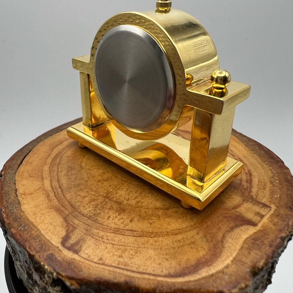 Gold Ronca Quartz Mini Clock - Picture 5 of 10